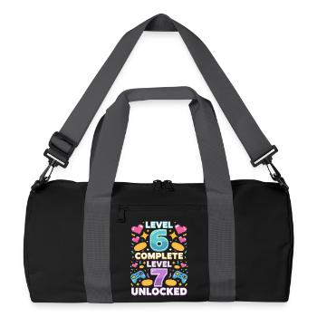 Level 6 Complete Level 7 Unlocked - Recycled Duffel Bag - black/graphite grey - Front