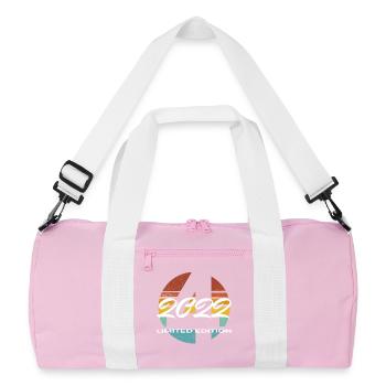 4th Birthday 2022 Boys and Girls Gift - Recycled Duffel Bag - pink/white - Front
