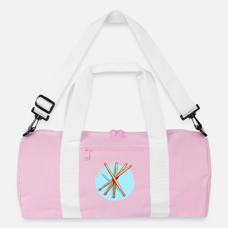 Drumsticks Zeichnung Recycelte Duffel Bag
