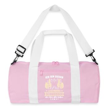Dictons des soudeurs - Sac de sport recyclé - rose/blanc - Devant