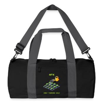 AFK beim Grünkohl | Gemüseanbau & Garten - Recycelte Duffel Bag - Schwarz/Graphitgrau - Vorne