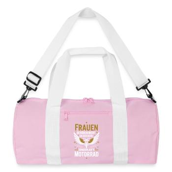 Les femmes n’ont pas leur place dans la cuisine, mais dans la cuisine - Sac de sport recyclé - rose/blanc - Devant