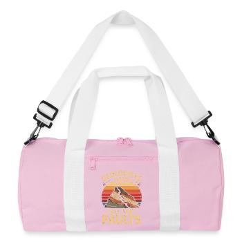 Geologists Have All The Faults Funny Geology - Recycled Duffel Bag - pink/white - Front