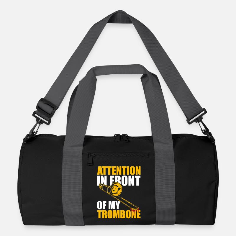 Attention Trombone Trombone Player Trombonist Recycled Duffel Bag