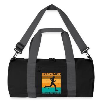 Coureur de marathon Running Run Arme Of Stress - Sac de sport recyclé - noir/gris graphite - Devant