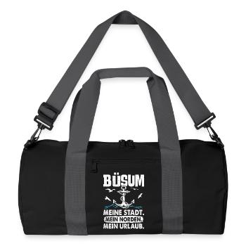 BÜSUM MA VILLE MON NORD MES VACANCES Drôle - Sac de sport recyclé - noir/gris graphite - Devant