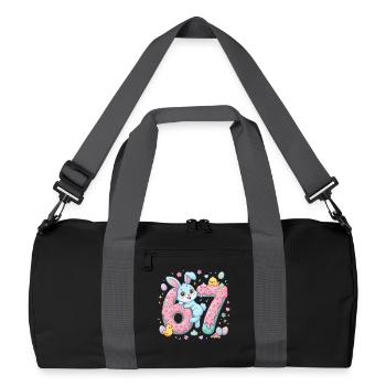67 Easter - Recycled Duffel Bag - black/graphite grey - Front