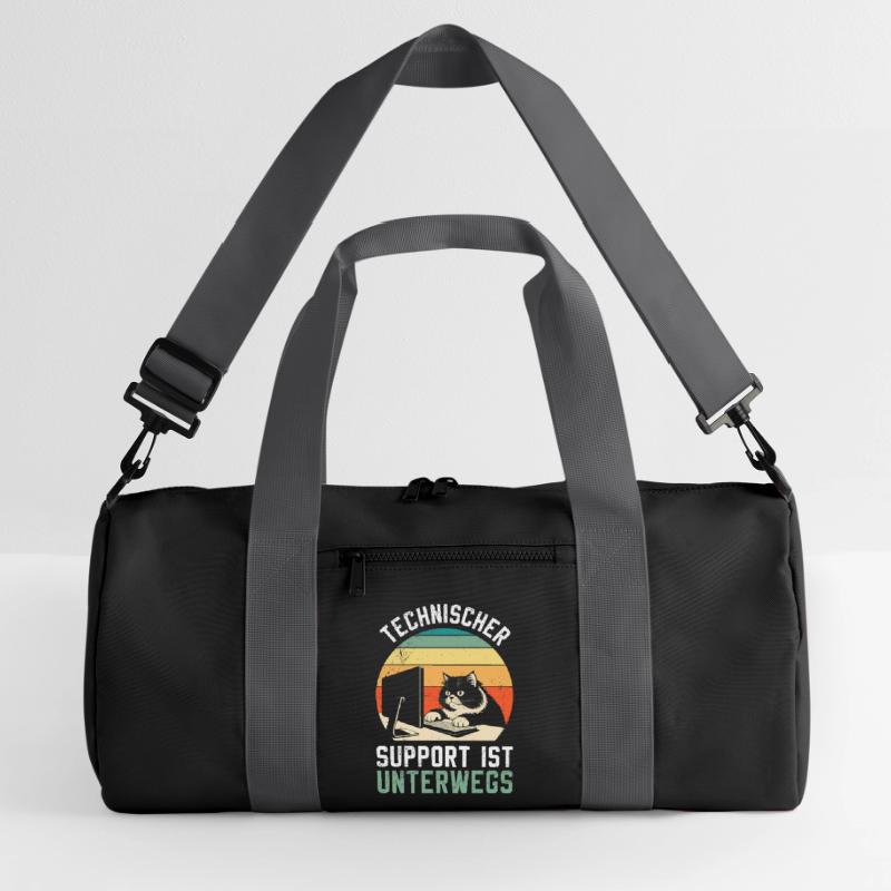 Computer TECHNICAL SUPPORT IS FUN ON THE GO Recycled Duffel Bag
