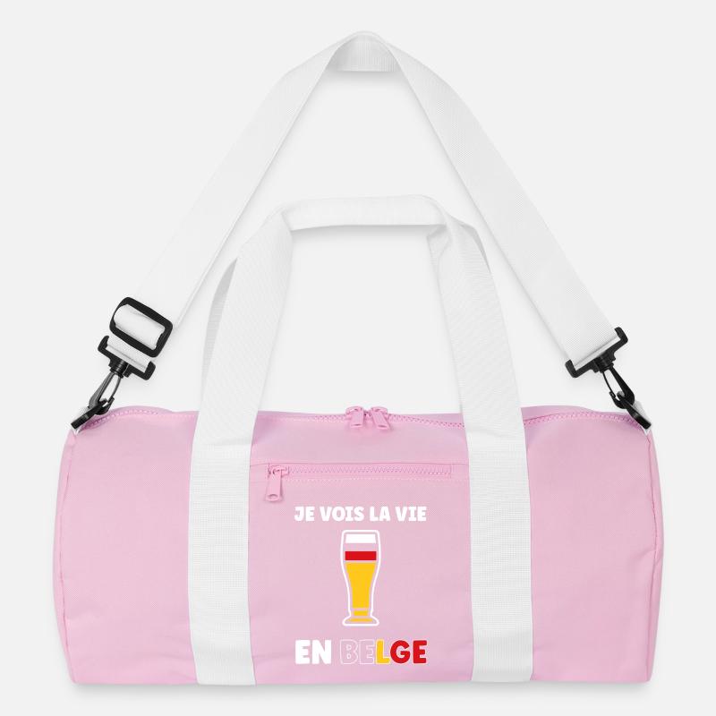 Belgian Life Stylized Beer Glass Recycled Duffel Bag