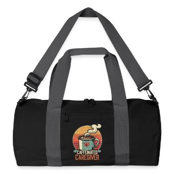 Nurse, geriatric care - Recycled Duffel Bag - black/graphite grey - Front