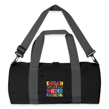 Costume de carnaval - Sac de sport recyclé - noir/gris graphite - Devant