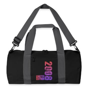 Édition limitée cadeau pour le 18e anniversaire 2008 - Sac de sport recyclé - noir/gris graphite - Devant