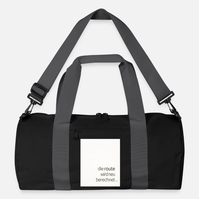 The route is recalculated – a modern statement - Recycled Duffel Bag - black/graphite grey