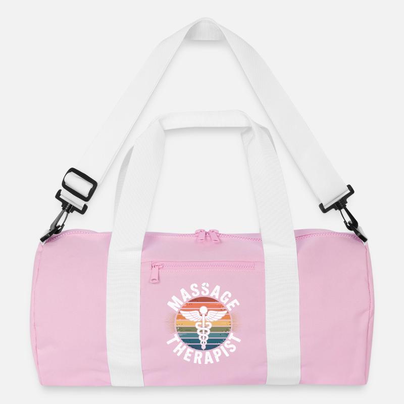 Vintage Regenbogen Massage Recycelte Duffel Bag