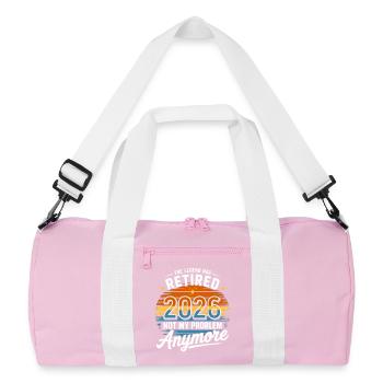 Retired 2026 Funny Retirement Graphic Women Men - Sac de sport recyclé - rose/blanc - Devant