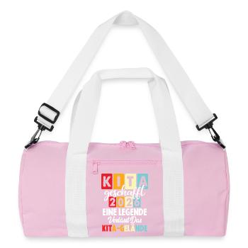 Daycare center made in 2026 A legend leaves the - Recycled Duffel Bag - pink/white - Front