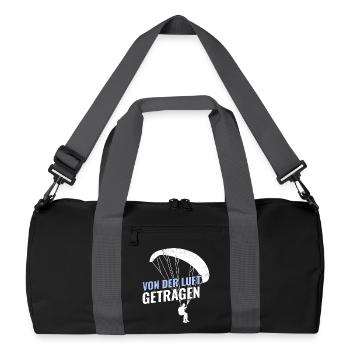 Paragliding CARRIED BY THE AIR Fun - Recycled Duffel Bag - black/graphite grey - Front