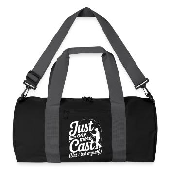 Encore un lancer de mensonges, je me dis en pêchant - Sac de sport recyclé - noir/gris graphite - Devant