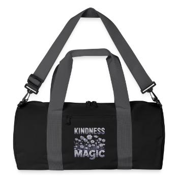 Kindness Magic Flower Meadow Friendliness - Recycled Duffel Bag - black/graphite grey - Front