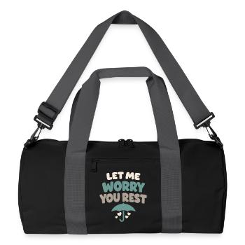 Planificateur d’urgence pour la Provision Familiale - Sac de sport recyclé - noir/gris graphite - Devant