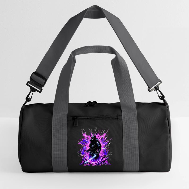 Cyber Samurai – Synthwave Katana Geist Sac de sport recyclé