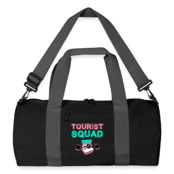 Voyageurs et Appareils photo de voyage court de Travelers dans le monde - Sac de sport recyclé - noir/gris graphite - Devant