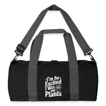 I'm So Excited I Wet my Pants - Recycled Duffel Bag - black/graphite grey - Front