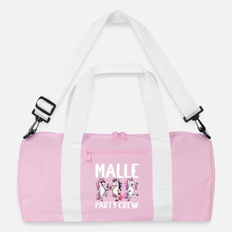 Malle Party Crew Einhorn Trinkspaß Mallorca Recycelte Duffel Bag