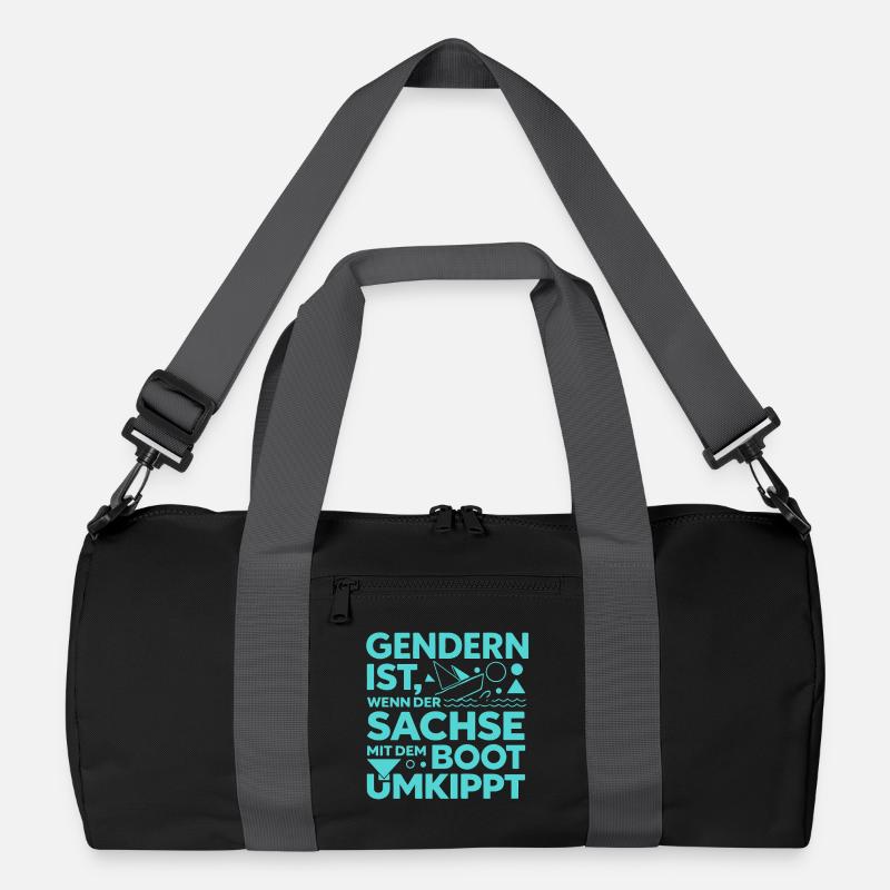 Gendern Saxon Boot Overturns Dialect Joke Recycled Duffel Bag