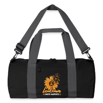 Leukemia Cancer Awareness - Recycled Duffel Bag - black/graphite grey - Front