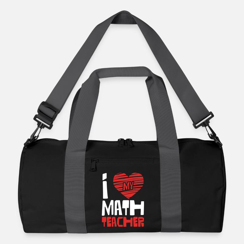 Ich liebe Mathelehrer Recycelte Duffel Bag