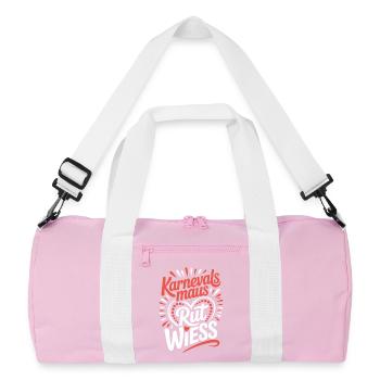 Carnival Mouse Rut Wiess Cologne Cologne Cologne Carnival Mouse - Recycled Duffel Bag - pink/white - Front