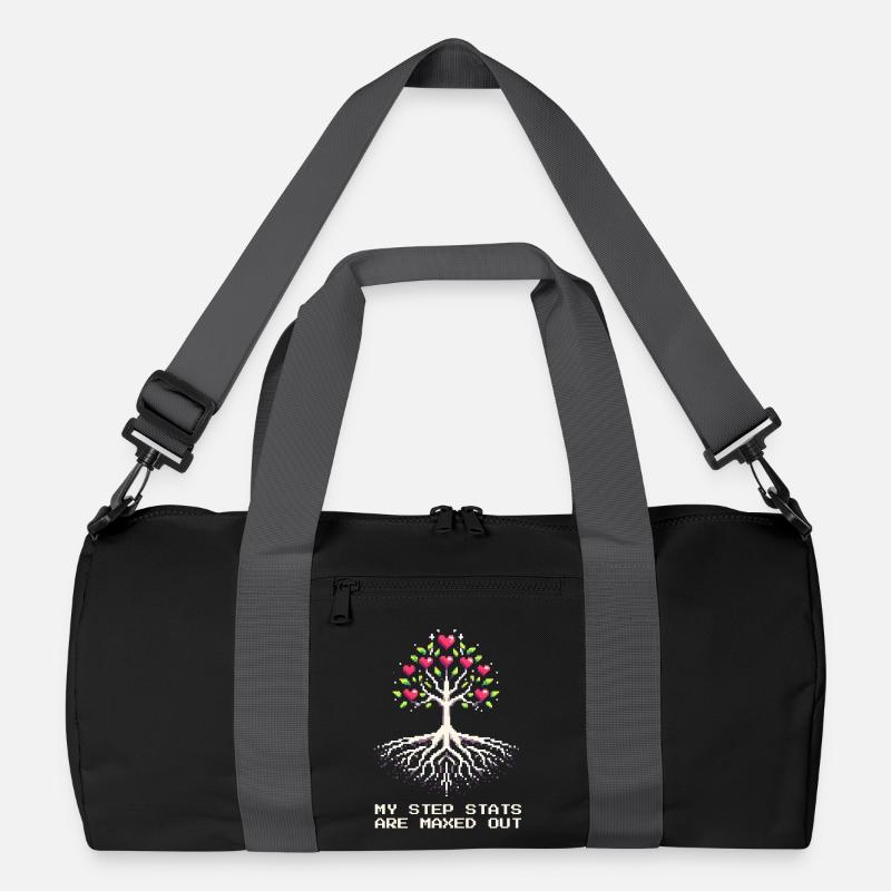 Stief-Stats auf Maximum | Patchworkfamilie - Recycelte Duffel Bag - Schwarz/Graphitgrau