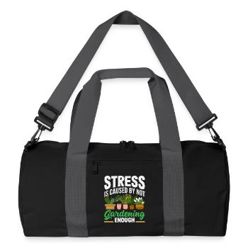 Plant Lovers Gardening Gardeners Plants - Recycled Duffel Bag - black/graphite grey - Front