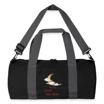 Happy Lunar New Year - Recycelte Duffel Bag - Schwarz/Graphitgrau - Vorne