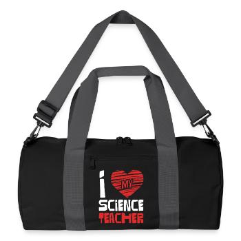J’adore le professeur de sciences - Sac de sport recyclé - noir/gris graphite - Devant