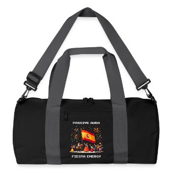Passive Aura, Fiesta Energy | Spain Party - Recycled Duffel Bag - black/graphite grey - Front