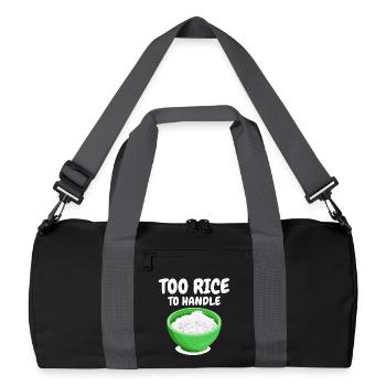 Cadeau de cuisine du chef amateur de riz - Sac de sport recyclé - noir/gris graphite - Devant