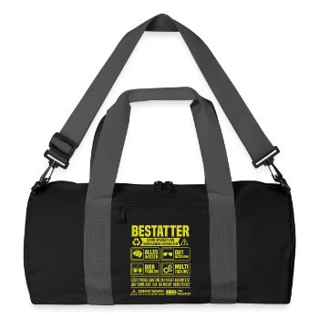 Undertaker – Peut contenir des traces de sarcasme - Sac de sport recyclé - noir/gris graphite - Devant