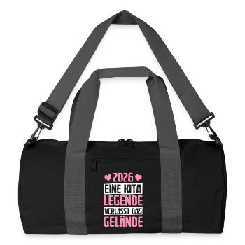 Une légende de Kita Diplômée de Kita 2026 - Sac de sport recyclé - noir/gris graphite - Devant