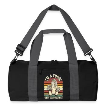 I'm A Fungi With Good Morels  - Recycled Duffel Bag - black/graphite grey - Front