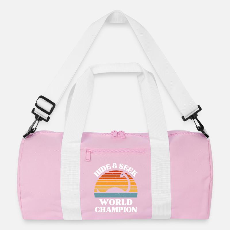 Championne du monde de cache-cache Nessie Art rétro Sac de sport recyclé