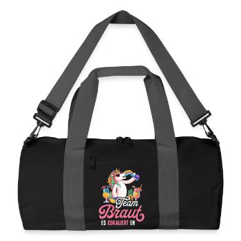 Bachelor Party Women's T-Shirt Bachelorette Party - Recycled Duffel Bag - black/graphite grey - Front