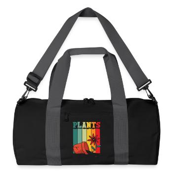 Plants Lover Jardinage Rétro - Sac de sport recyclé - noir/gris graphite - Devant
