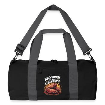 Chicken Wings Party Matchday Design - Recycled Duffel Bag - black/graphite grey - Front