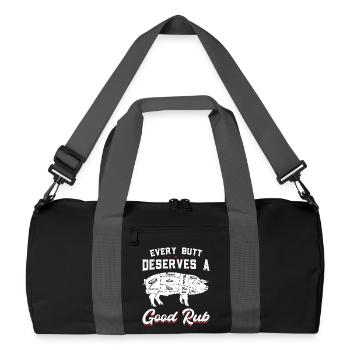 Every Butt Deserves a Good Rub - Recycled Duffel Bag - black/graphite grey - Front