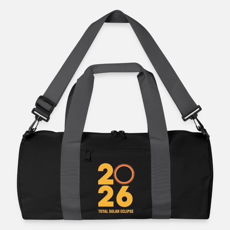 2026 Total Solar Eclipse Path Retro Recycelte Duffel Bag
