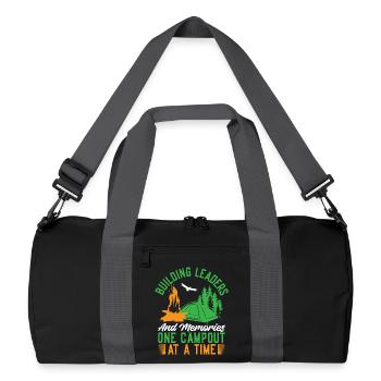 Girl Scout Leader Building Leaders Scout - Recycled Duffel Bag - black/graphite grey - Front