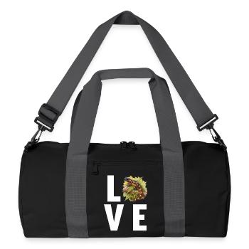 Fire Salamander Salamander - Recycled Duffel Bag - black/graphite grey - Front