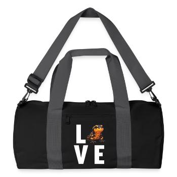 Fire Salamander Salamander - Recycled Duffel Bag - black/graphite grey - Front